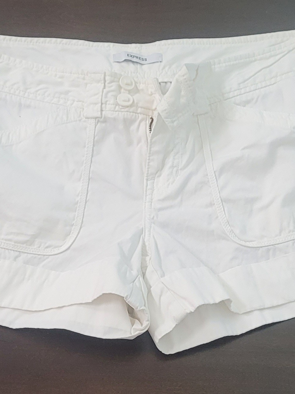 Express White High-Waist Women's Shorts
